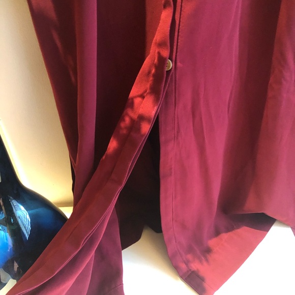 🤩 Elegant Maroon Button up Dress | Good as new | AND - Picture 9 of 12